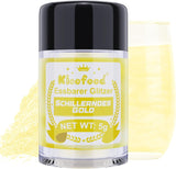 Kicofood, ätbart glitter, 5 gram, olika färger Glitter Naty Shop Iridescent gold