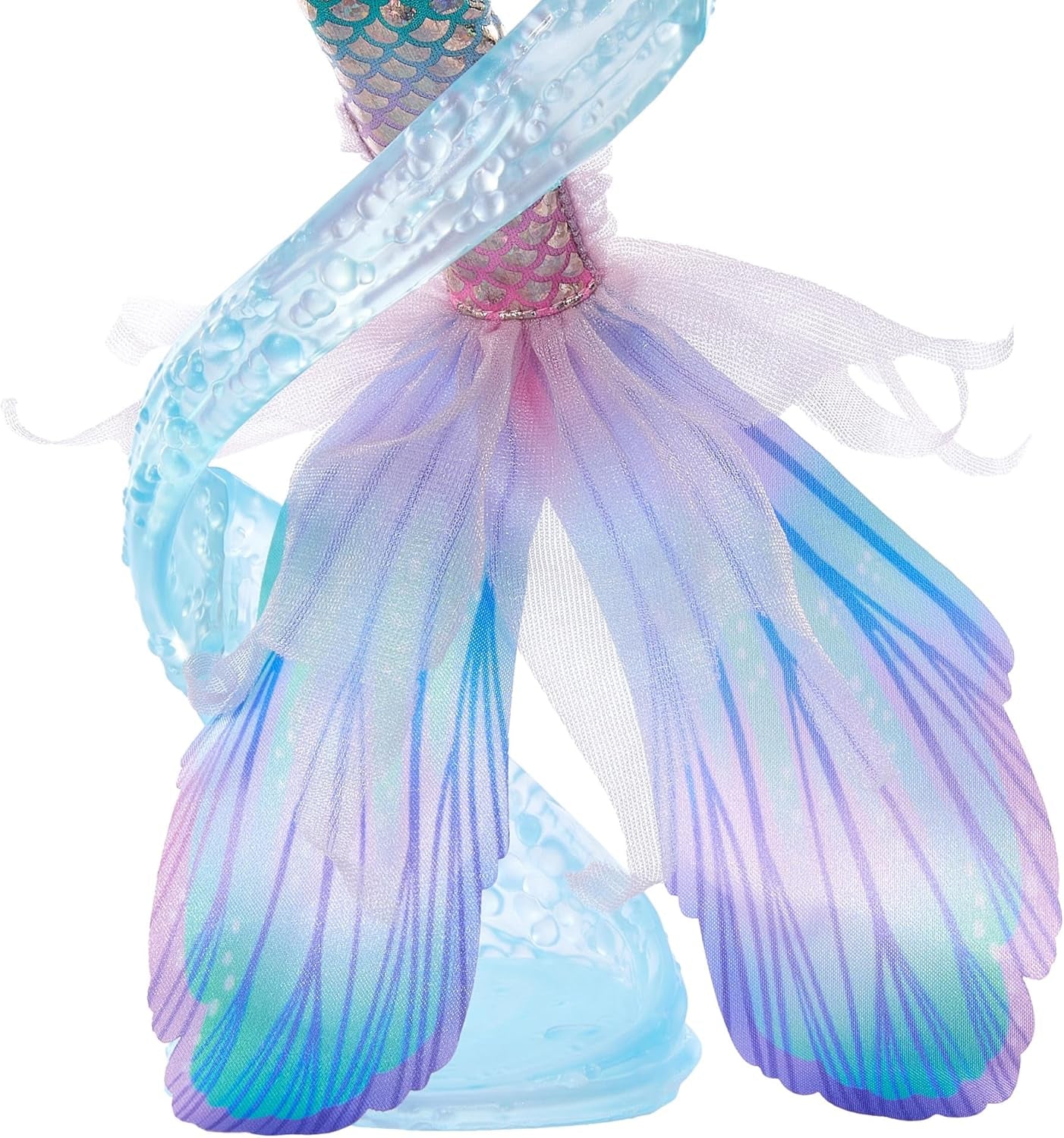 Mattel Disney Ariel The Little Mermaid - Deluxe sjöjungfrudocka med hårpärlor och dockställ för fantasifull lek och visning, för barn från 3 år och uppåt, HNF42