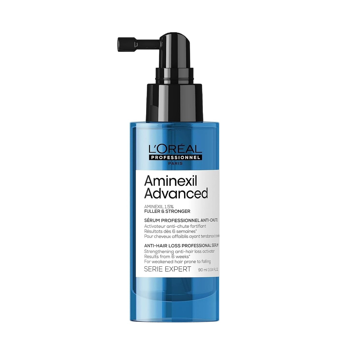 L'Oréal Professionnel Strengthening Serum mot håravfall, För fylligare och starkare hår, Aminexil Advanced Anti-Hair Loss Activator Serum, 90 ml Hårvård Naty Shop 90 Ml (1 förpackning)
