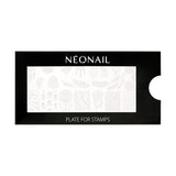 NÉONAIL Nagel Stempel Mit Schaber - Nägel Selber Machen - Nail Art Stämpel - Nageldesign Für Nagel Schablone - French Nails Stempel - Silikon Nagelstempel
