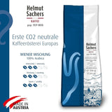 Helmut Sachers Kaffee - Wienerblandning, styrka 3/5, 100 % Arabica, hela kaffebönor, 6 x 500 g Naty Shop