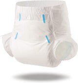 CutiePlusU vuxenblöjor, torr yta, maximal absorptionsförmåga över natten, inkontinensblöja för engångsbruk - blå, rosa, vit, 3-pack (medium 71-96 cm)