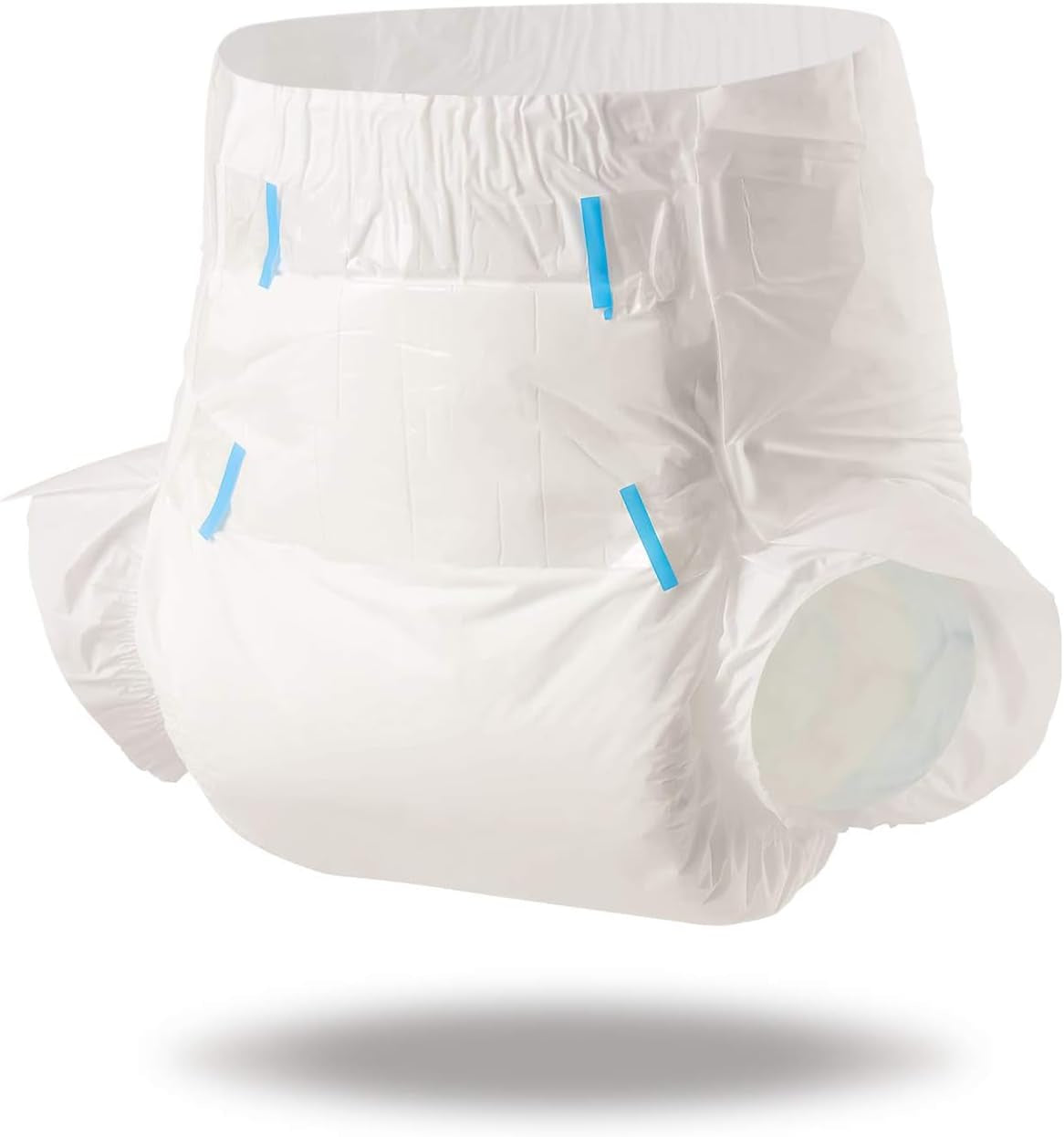 CutiePlusU vuxenblöjor, torr yta, maximal absorptionsförmåga över natten, inkontinensblöja för engångsbruk - blå, rosa, vit, 3-pack (medium 71-96 cm)