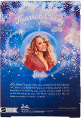 Barbie Mariah Carey - Samlardocka med gnistrande röd klänning, volanger, slits, charmiga lockar, silvertillbehör, röda höga klackar, jultradition, dekoration, HJX17