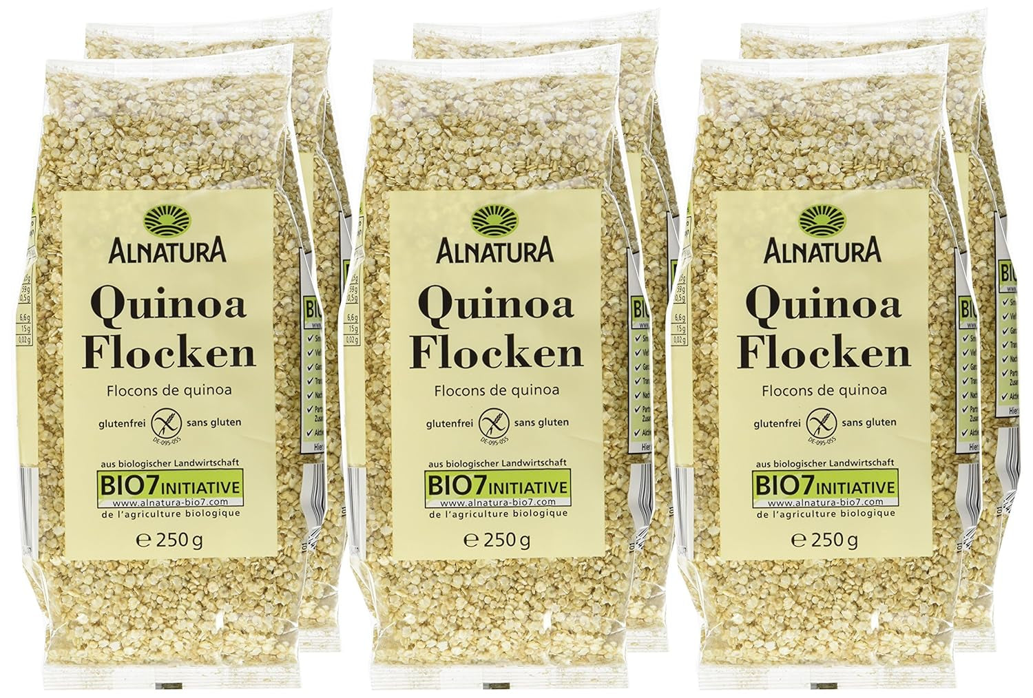 Quinoaflingor, förpackning om 7 (7 x 250 g)