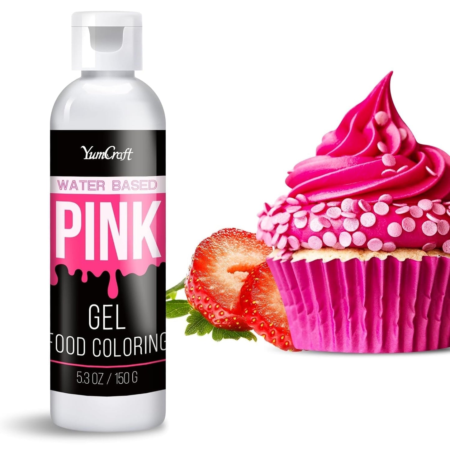 Gel matfärg - Högkoncentrerad gel matfärg för kakor, bakning, påskägg, drycker - Sockerfri matfärg för fondant, glasyr, slem, tårtdekorering (Red Velvet, 150G)