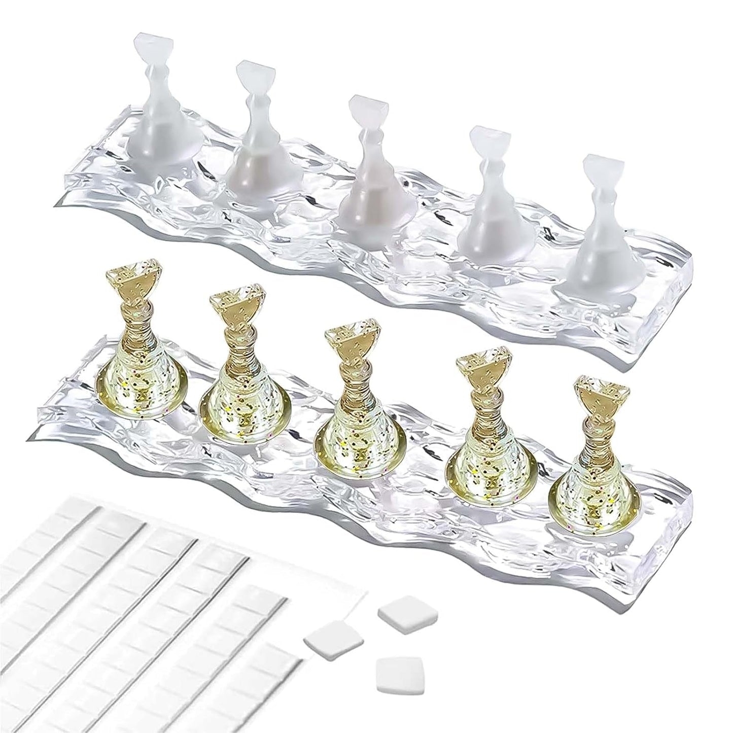 Nail Design Set - Premium träningshand för gelnaglar, nageltillbehör och konstgjorda naglar - mångsidigt DIY Gel Nail Set och Nail Art Accessories