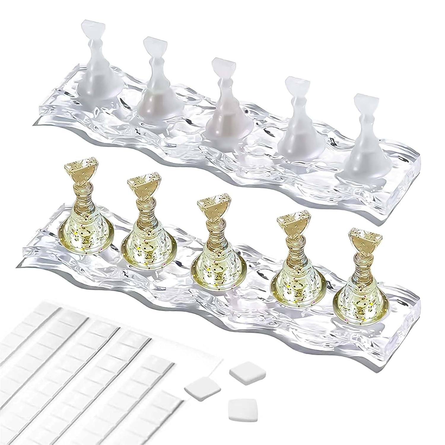 Nail Design Set - Premium träningshand för gelnaglar, nageltillbehör och konstgjorda naglar - mångsidigt DIY Gel Nail Set och Nail Art Accessories