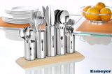 Bestickhållare i rostfritt stål, 1 pack, Silver Naty Shop Kitchen
