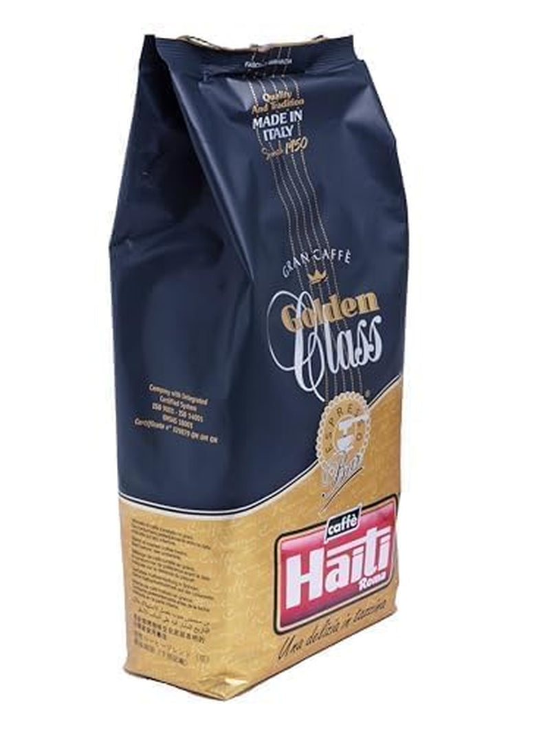 Caffè Haiti Roma Gran Caffè Golden Class kaffebönor i 1 kg förpackningar. Italiensk hantverksstek och kvalitetsblandning.