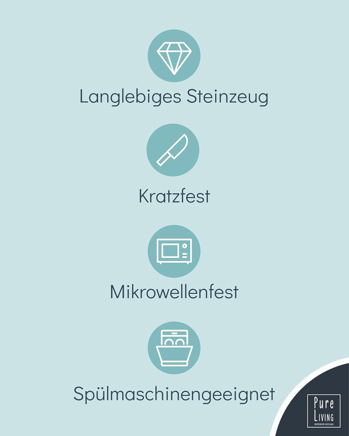 Stengodsservis för 12, 36 delar, urban stil, hög kvalitet, MYCKET BRA TEST, Stengods servisset - skål och tallrik set - middagsservering för 12, Pure Living servisset i matt gråbrun