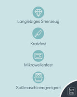 Stengodsservis för 12, 36 delar, urban stil, hög kvalitet, MYCKET BRA TEST, Stengods servisset - skål och tallrik set - middagsservering för 12, Pure Living servisset i matt gråbrun