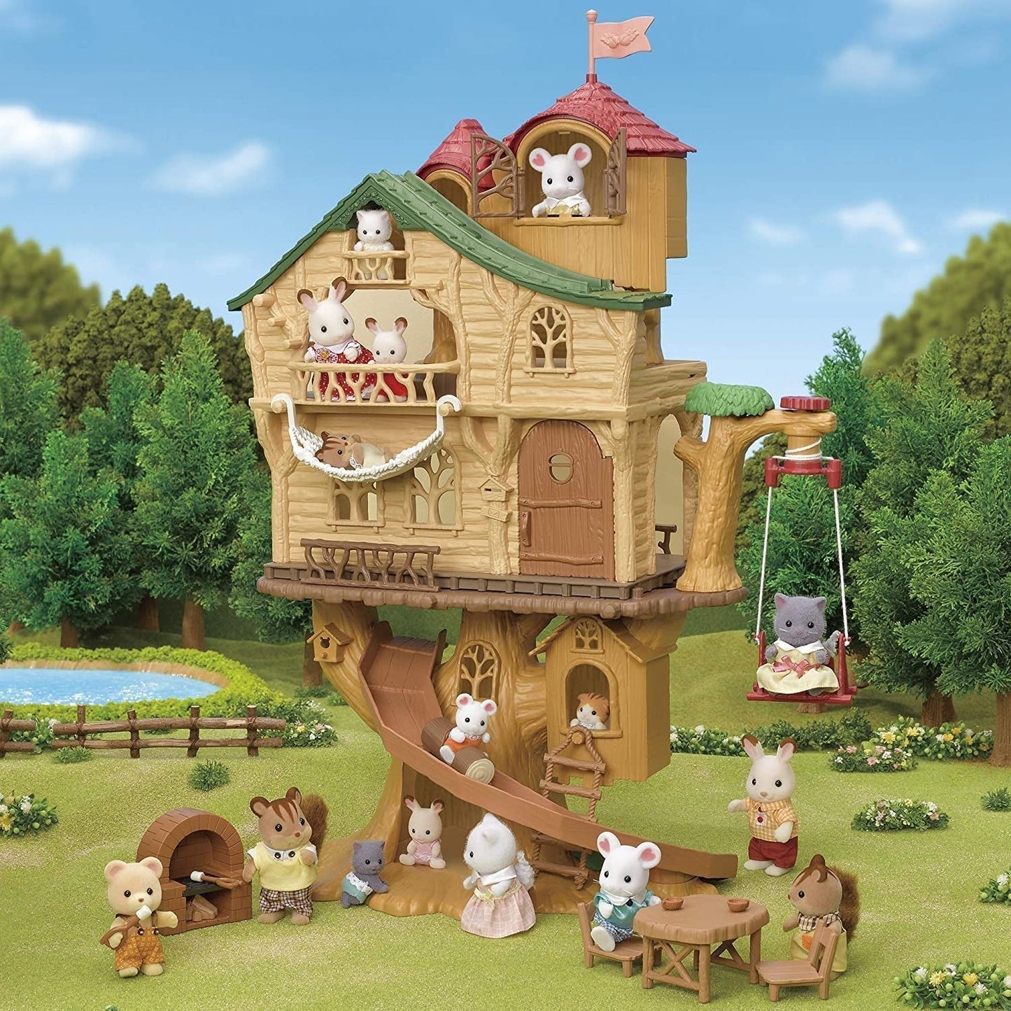 Sylvanian Families 5494 Adventure Tree House - Dollhouse Lekset Dollhouses Naty Shop