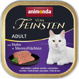 animonda Vom Feinsten Våtfoder för vuxna katter, kycklingvariant, 6 x 100 g