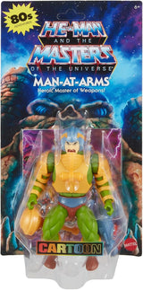 Masters of the Universe Origins Toy, Man-At-Arms Duncan Actionfigur från Cartoon Collection, Höjd ca. 14 cm, hjälte med avtagbar rustning och tillbehör, HYD25 Actionfigurer Naty Shop