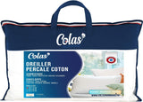 Kudde, Bomull, Percale, 50 X 70 Cm, Fin finish, Komfort, Percale, 100 % bomull, Hög kvalitet, Mjuk, Tillverkad i Frankrike, Vit 73130220 Naty Shop Standardkuddar Standardtitel