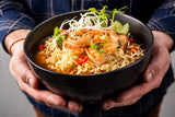 Nong Shim Instant Nudlar med räkor, stor skål - Koreansk Ramen Soppa - Snabb förberedelse - 115 g (1 förpackning)