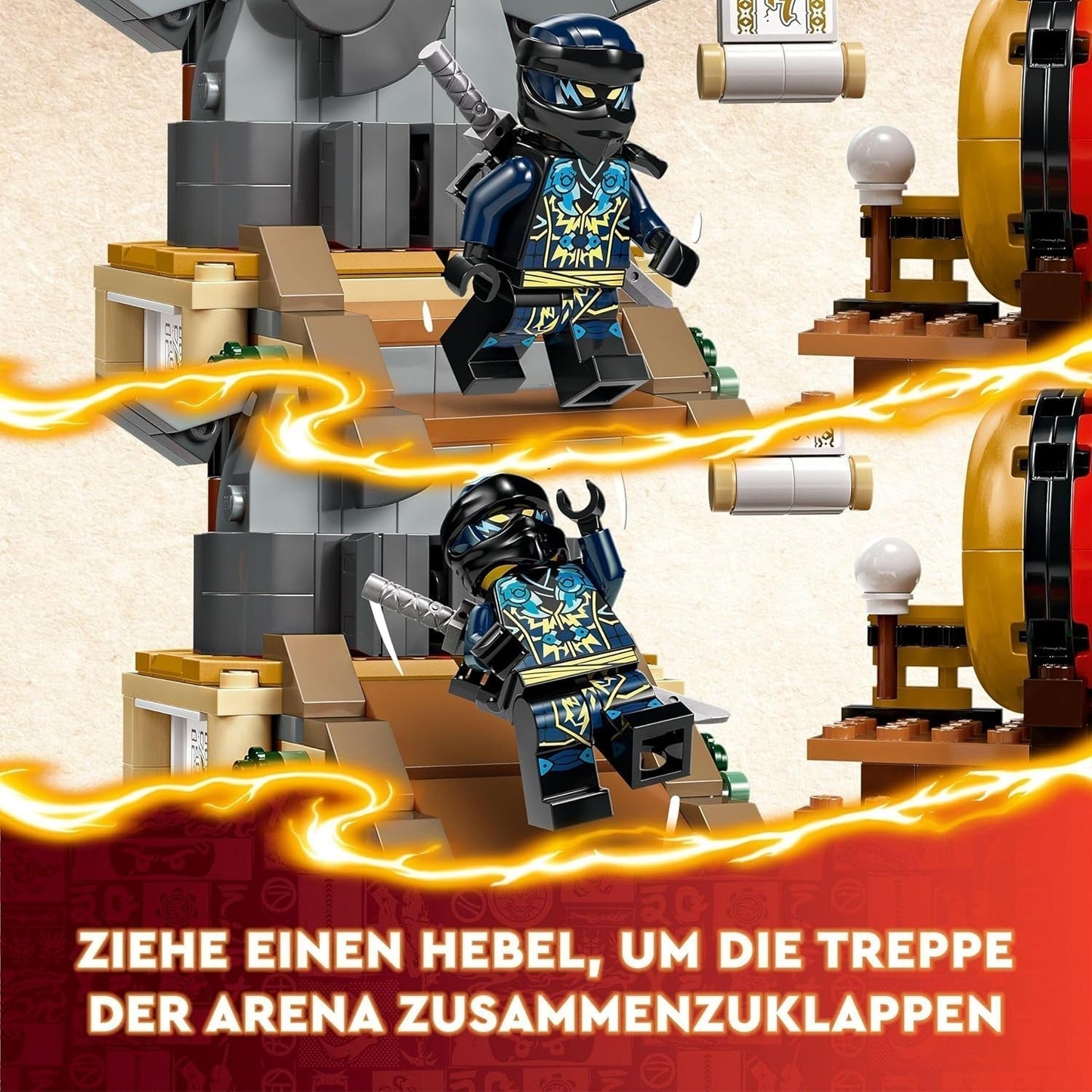 LEGO NINJAGO Tournament Arena Äventyrsleksak för barn Ninja lekset med 6 minifigurer Samling Byggset Födelsedagspresent för 7 år gamla pojkar och flickor 71818 Byggset Besuche den LEGO-Store