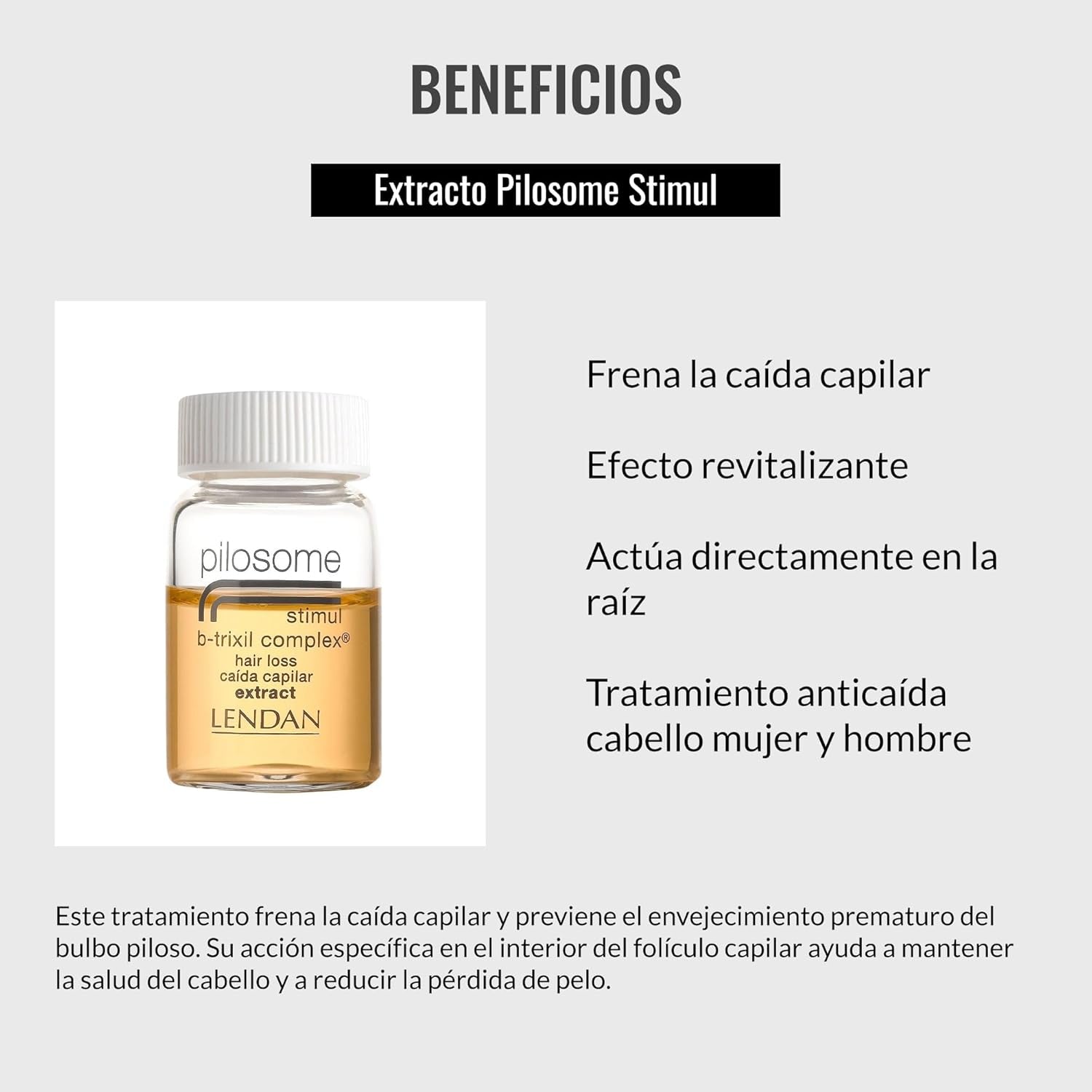 Håravfallsbehandling för kvinnor och män, Pilosome Stimul B-Trixil Complex, 12 X 6ml Pilosome Hårvård