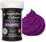 Sugarflair Pasta matfärgning Pastell Magenta, matfärg för pasta, fondant och marsipan, Spectral Concentrated Colors - 25g