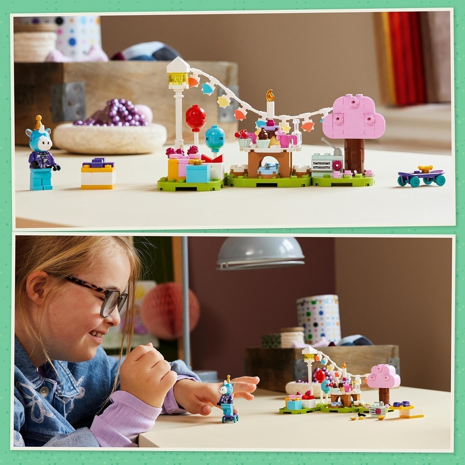 LEGO Animal Crossing Jimmys födelsedagsfest Kreativ leksak för barn Videospel Häst Djurset Present för flickor och pojkar 6 år 77046 Byggset Besuche den LEGO-Store