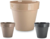 Liten plastkruka - diameter 12 cm, lätt och hållbar, perfekt för plantor, sticklingar och krukväxter - slumpmässig färg, Aléatoire