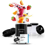 Gourmetmaxx Mr Magic Blender, Smoothie Maker med Xxl Naty Shop tillbehörspaket