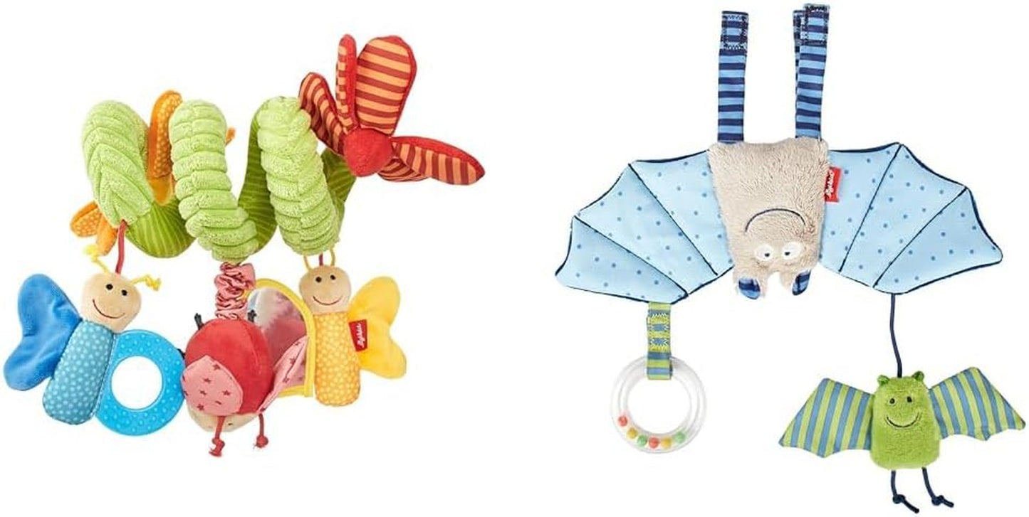 SIGIKID 42249 Aktiv spiralfjäril Baby Activity On Tour flickleksak rekommenderas från födseln multicolor Leksaker Bebe Naty Shop Paket med släp 41013 Multicolor