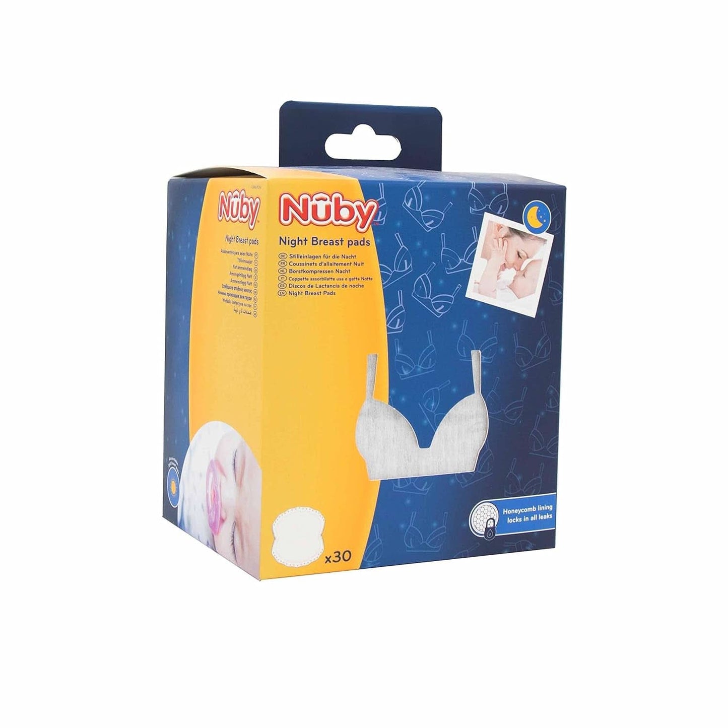 Nuby - 2 paket ultrafina amningsskydd för natten - 2 X 30 stycken Tillbehör Mat och Amning Bebe Naty Shop
