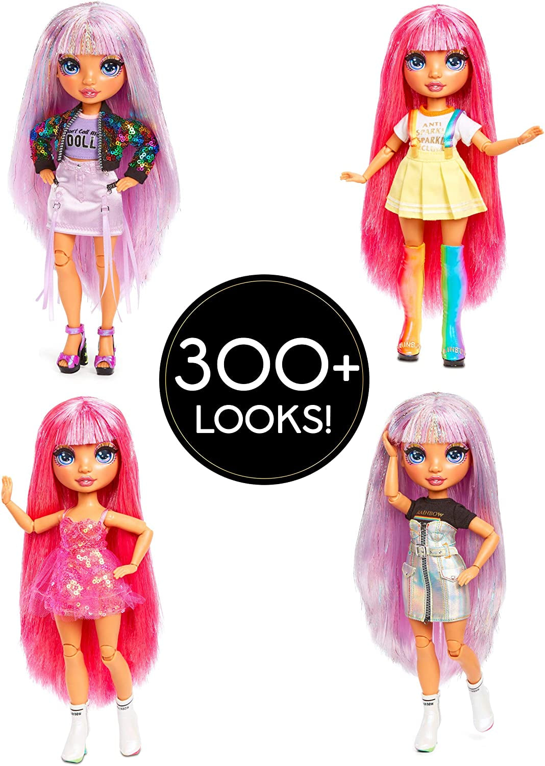 Rainbow High 571049 Fashion Studio - Exklusiv docka med kläder, accessoarer och 2 glänsande peruker - Skapa över 300 outfits!