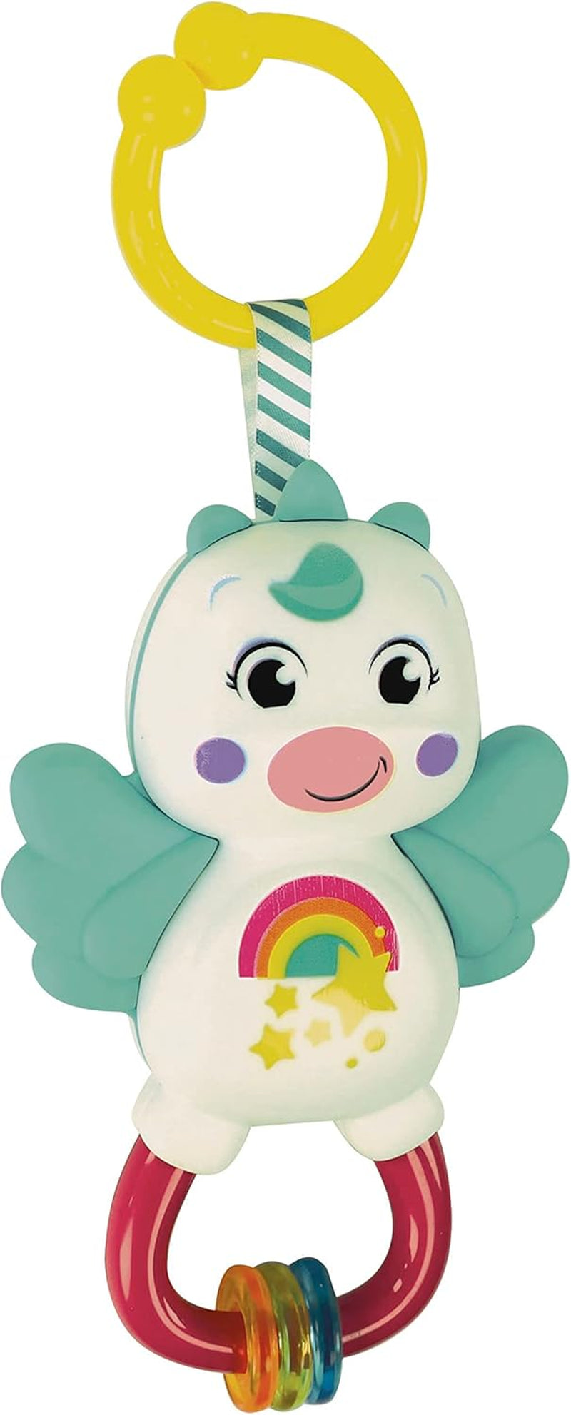 Clementoni 17778 - Little Unicorn Rattle - Sonaglio Neonato Con Massaggiagengive, Giocattolo Bambini 3 Mesi, Rafforza Le Capacità Motorie E Sensoriali - Made in Italy Jucarii Bebe Naty Shop Standardtitel