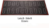 Silikomart Professional, mikroperforerad silikonmatta bakning Eclair Two Girls 58,3 x 38,4 cm Kitchen Naty Shop