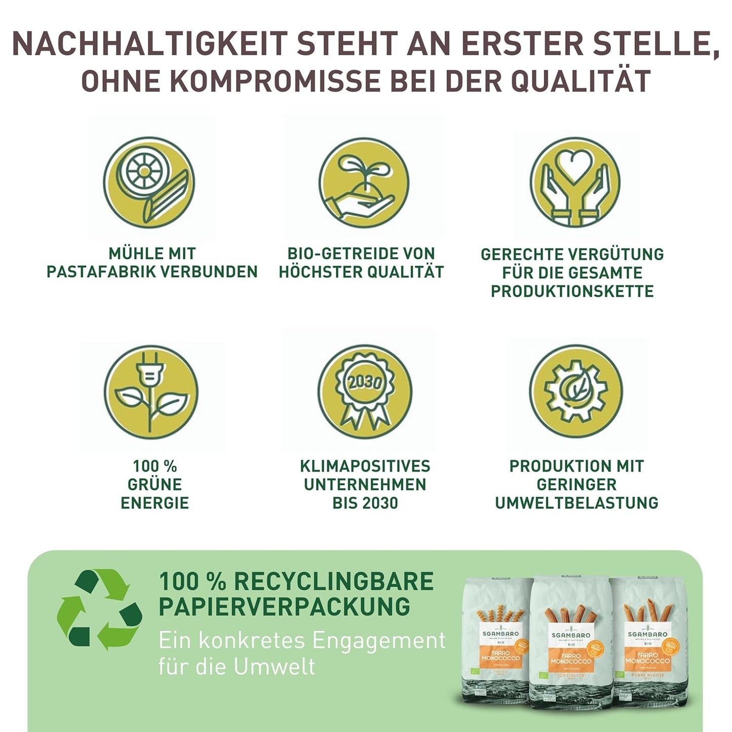 Ekologisk Penne Rigate Pasta N.91 - 500 g vetepasta med låg fetthalt - Källa till fibrer och protein