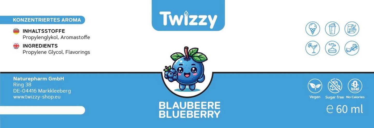Twizzy Cranberry, matsmak -60 ml - Intensiv arom - Idealisk för bakning Aromer Naty Shop