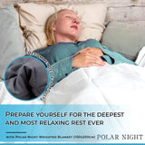 Polar Night tyngd filt för vuxna 150 X 200 Cm, 9 Kg - Tyngd filt för djup sömn, tung filt, terapifilt gjord av 100 % mikrofiber, avkopplande filt Oeko-Tex® 100 Täcken Standardsängar och filtar Polar Night