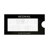 NÉONAIL Nagel Stempel Mit Schaber - Nägel Selber Machen - Nail Art Stämpel - Nageldesign Für Nagel Schablone - French Nails Stempel - Silikon Nagelstempel