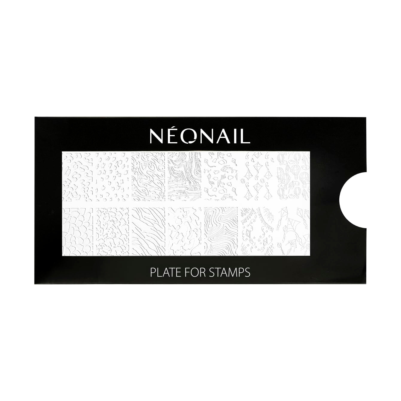 NÉONAIL Nagel Stempel Mit Schaber - Nägel Selber Machen - Nail Art Stämpel - Nageldesign Für Nagel Schablone - French Nails Stempel - Silikon Nagelstempel