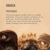 Criosilk hårbalsam, 300 ml, med provitamin B5 och sidenproteiner, ger skadat hår smidighet och glans, återfuktar och regenererar håret Naty Shop hårmask