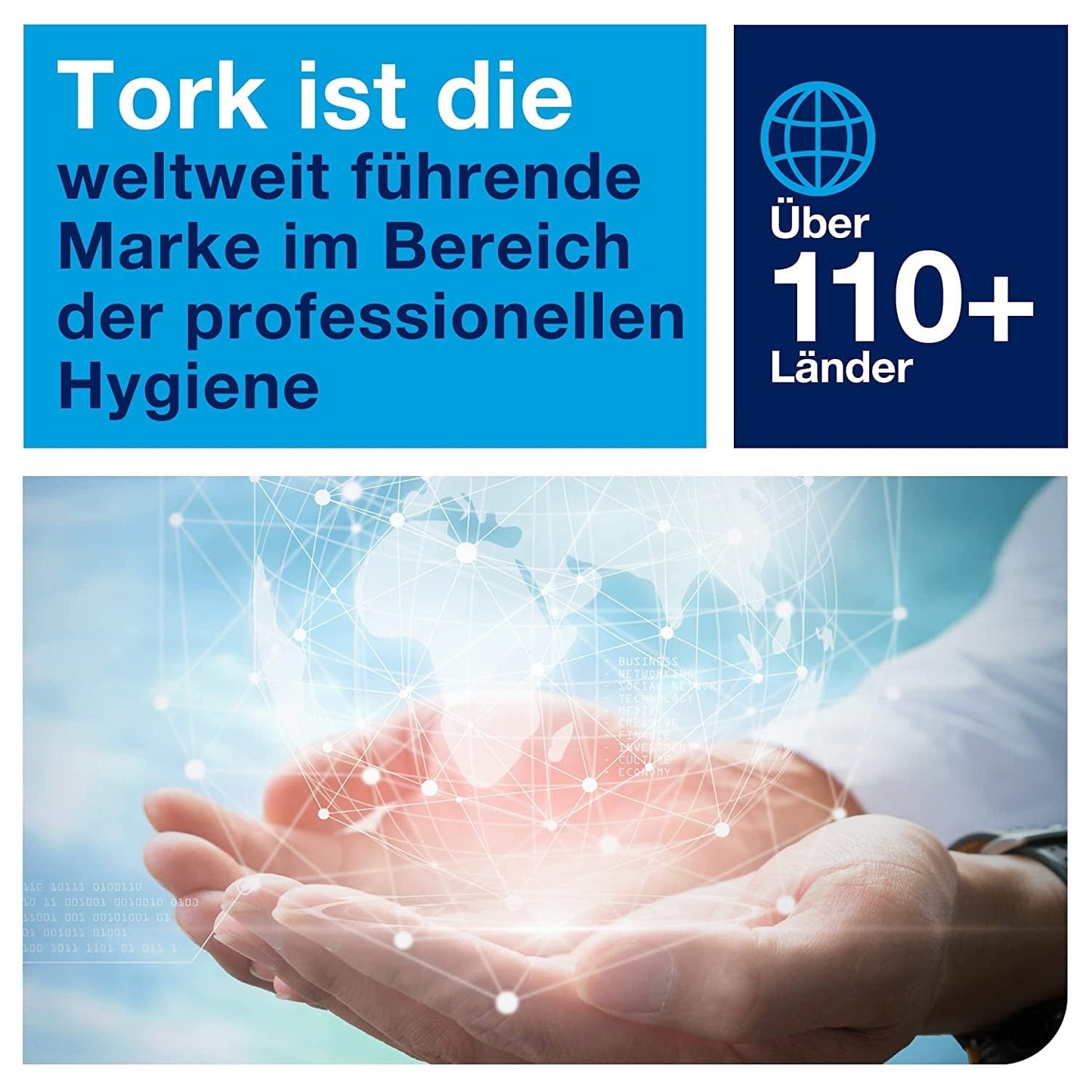Toalettpapper Tork Jumbo White T1, Advanced, 2 lager, 6 × 380 M, 472118