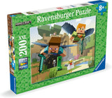 Ravensburger barnpussel - 12004144 - Minecraft - 200 bitar Minecraft-pussel för barn 8+ i XXL-format, Minecraft Gifts Puzzle Naty Shop