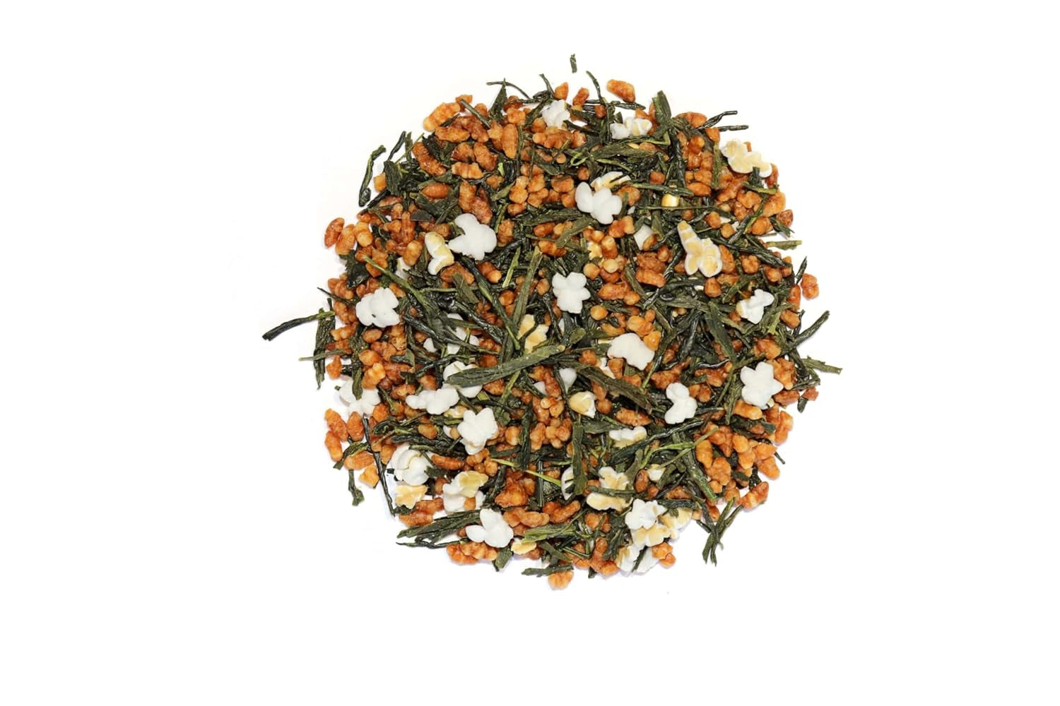 Genmaicha japanskt grönt te med rostat ris, 50 % Kagoshima Sencha, Premium löst grönt te, traditionell blandning, utan tillsatta smaker, 100 g | Wondertea Japanskt grönt te Genmaicha