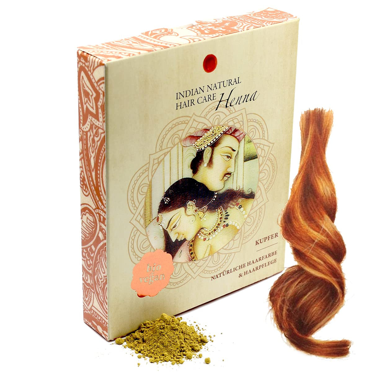 Henna - Koppar - Naturlig hårfärg och hårvård - Pulver - 200g Hårfärgning Naty Shop Standardtitel