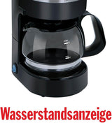 24V Kaffebryggare för lastbil - Kaffebryggare för lastbil - Kaffebryggare med filter - Håll varm kaffebryggare - Kaffebryggare i glaskaraff - Svart