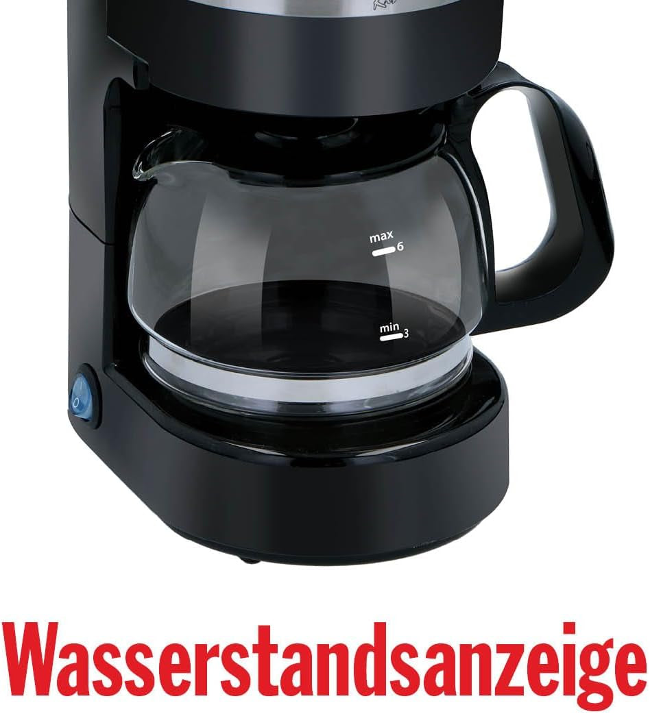 24V Kaffebryggare för lastbil - Kaffebryggare för lastbil - Kaffebryggare med filter - Håll varm kaffebryggare - Kaffebryggare i glaskaraff - Svart