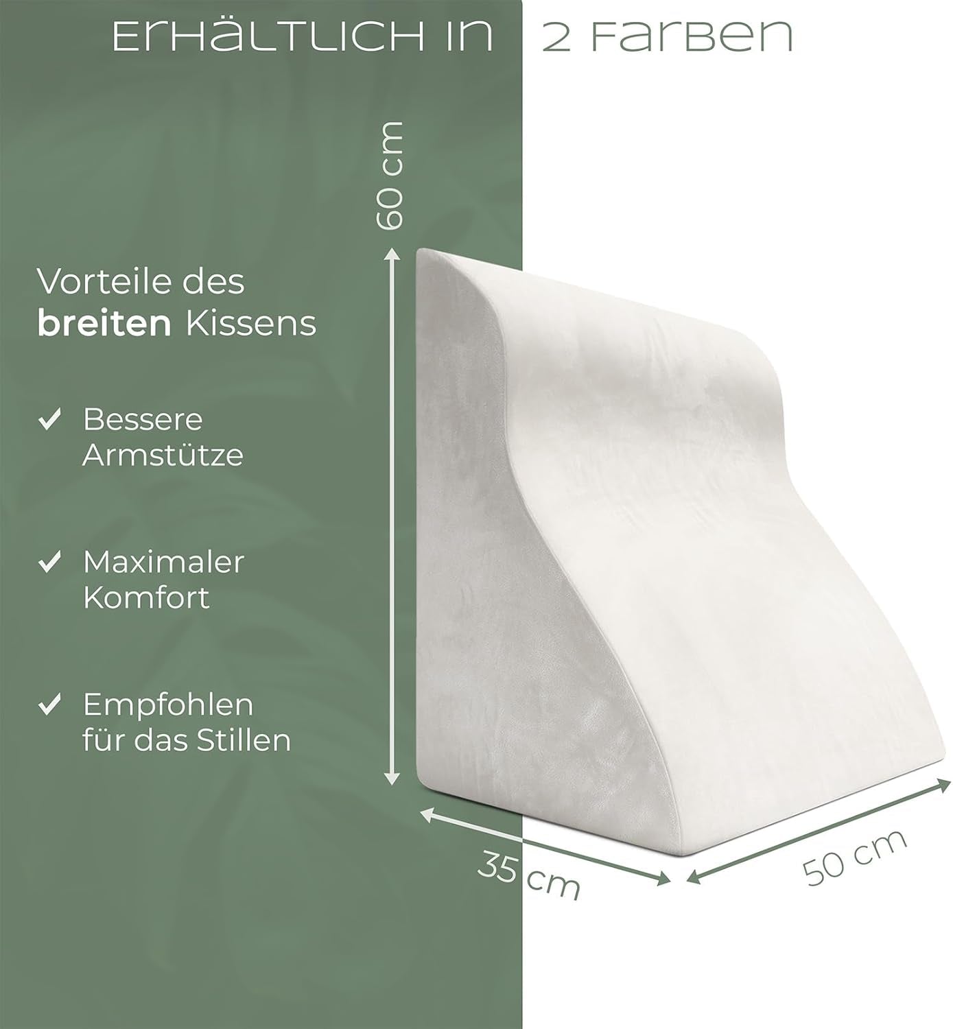 Läskudde för säng och soffa, Bekväm ryggkudde med Memory Foam, Anti-refluxkudde Kan användas som sängkudde, ryggstöd eller sänggavel, Bekväm sängkudde som behagligt ryggstöd