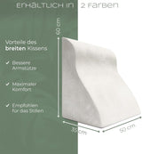 Läskudde för säng och soffa, Bekväm ryggkudde med Memory Foam, Anti-refluxkudde Kan användas som sängkudde, ryggstöd eller sänggavel, Bekväm sängkudde som behagligt ryggstöd