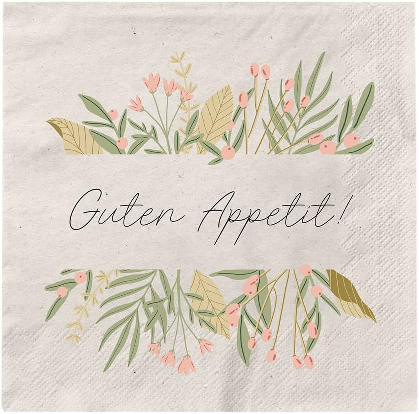 Grafik Werkstatt Serviettes Mit Spruch Groß | 20 stycken | 16,5 X 16,5 cm | Grå | smaklig måltid!