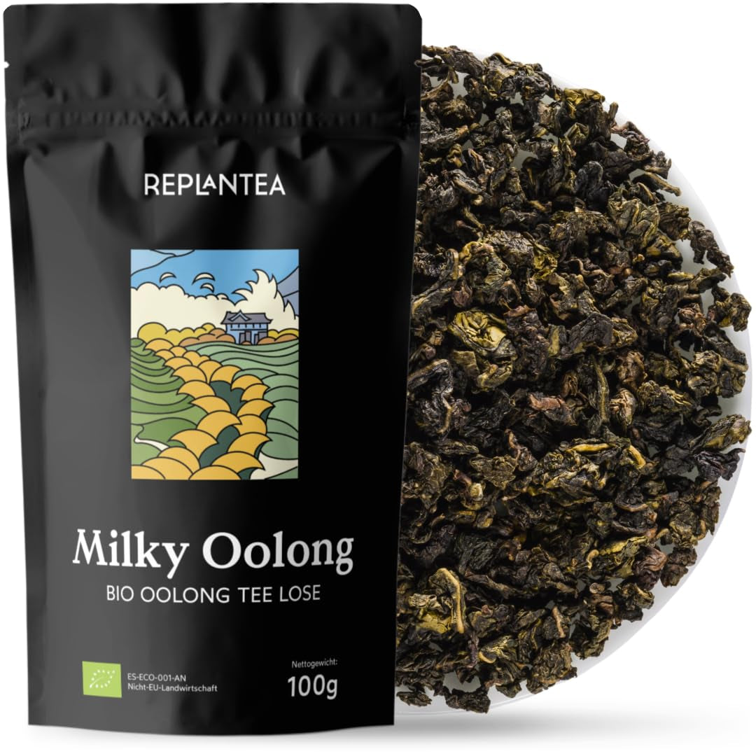 BIO Milky Oolong te (100 g) | Premium löst Oolong-te med krämiga och söta mjölktoner | Delikat tespecialitet | OMPLANTERA
