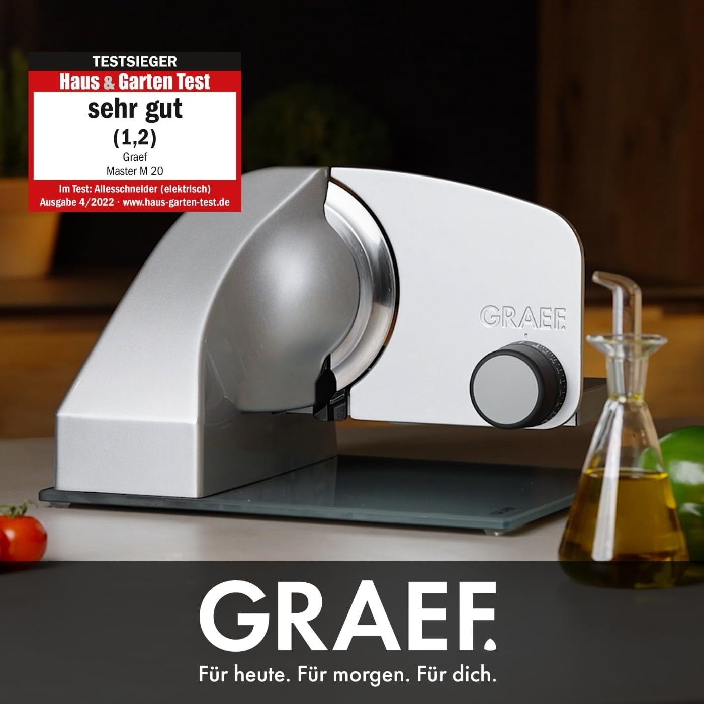 GRAEF Master M20EU Multi Slicer i rostfritt stål, silver Shredders and Slicers Naty Shop