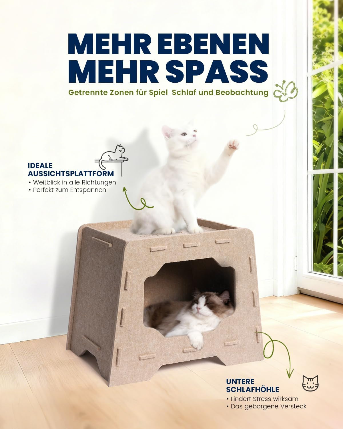 Filtar och möbler, husdjur, grottor och hus, katter, sängar för katter, katter - sängar, madrasser
